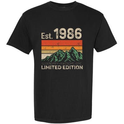 Est 1986 Legendary Awesome Epic Limited Edition 38 Year Old Garment-Dyed Heavyweight T-Shirt