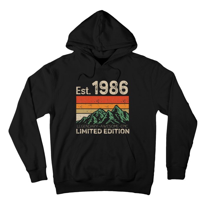 Est 1986 Legendary Awesome Epic Limited Edition 38 Year Old Hoodie