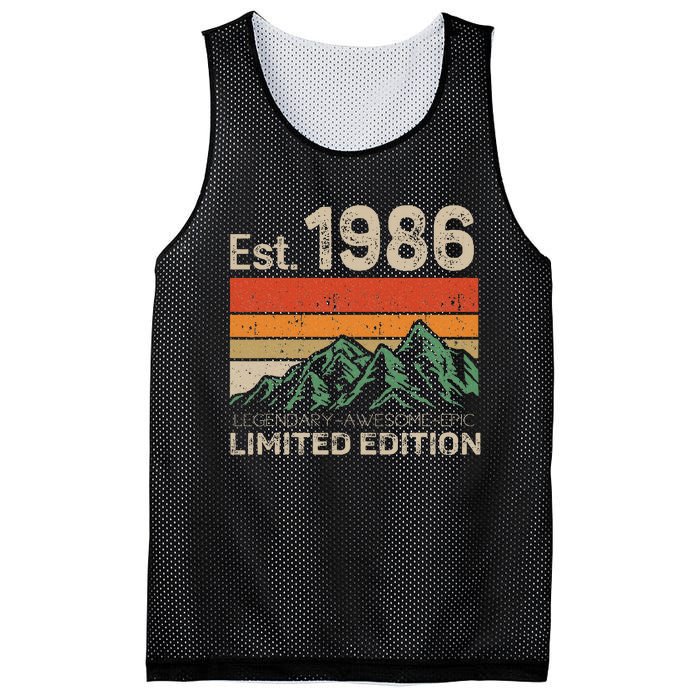 Est 1986 Legendary Awesome Epic Limited Edition 38 Year Old Mesh Reversible Basketball Jersey Tank