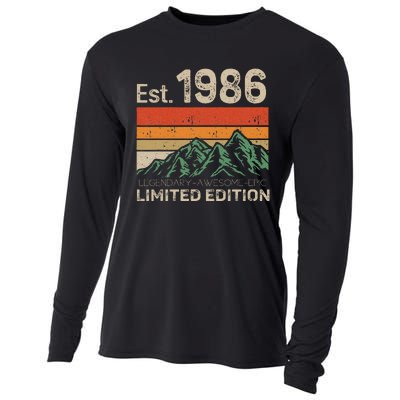 Est 1986 Legendary Awesome Epic Limited Edition 38 Year Old Cooling Performance Long Sleeve Crew