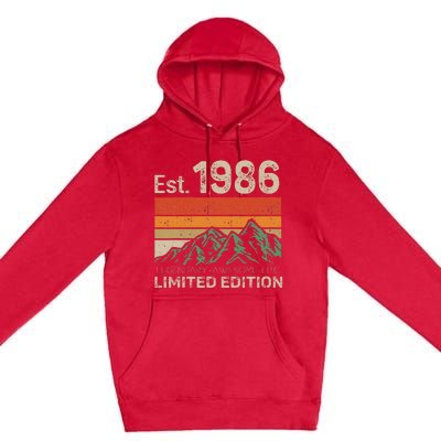 Est 1986 Legendary Awesome Epic Limited Edition 38 Year Old Premium Pullover Hoodie