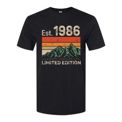 Est 1986 Legendary Awesome Epic Limited Edition 38 Year Old Softstyle CVC T-Shirt