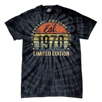 Est 1970 Limited Edition 54th Birthday Vintage 54 Year Old Born In 1970 Establ Tie-Dye T-Shirt