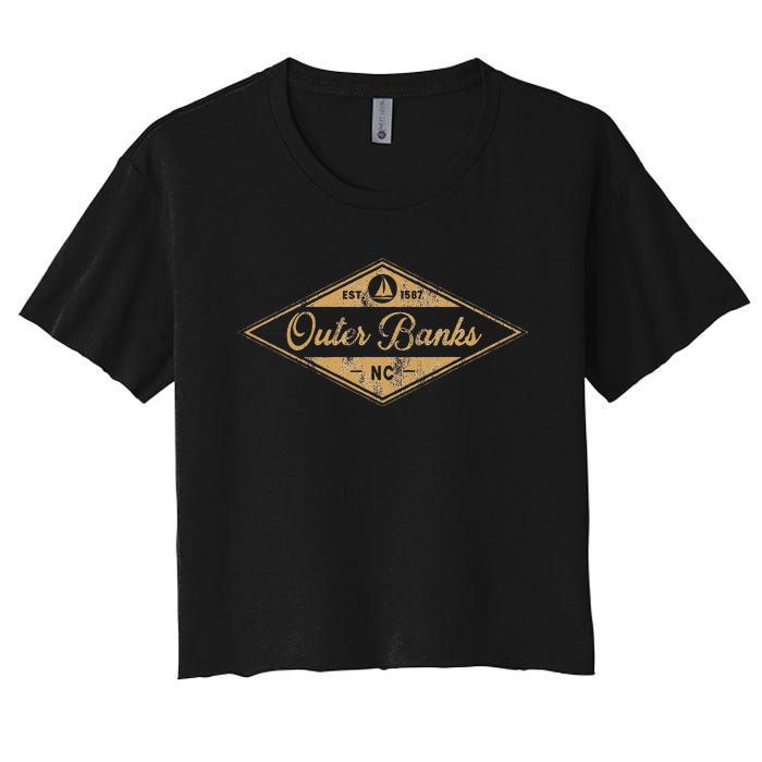 Est 1587 Obx North Carolina Women's Crop Top Tee