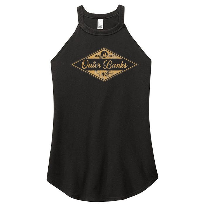 Est 1587 Obx North Carolina Women's Perfect Tri Rocker Tank