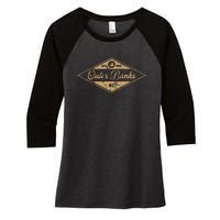 Est 1587 Obx North Carolina Women's Tri-Blend 3/4-Sleeve Raglan Shirt