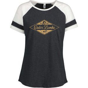 Est 1587 Obx North Carolina Enza Ladies Jersey Colorblock Tee