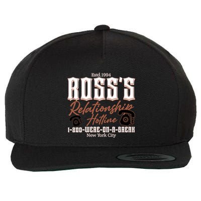 Est 1994 Ross’S Relationship Hotline We Were On A Break Friends Wool Snapback Cap