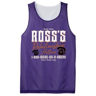 Est 1994 Ross’S Relationship Hotline We Were On A Break Friends Mesh Reversible Basketball Jersey Tank