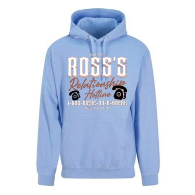 Est 1994 Ross’S Relationship Hotline We Were On A Break Friends Unisex Surf Hoodie