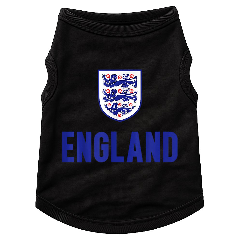 England 1982 Soccer Team Jersey British Three Heraldic Lions Doggie Tank