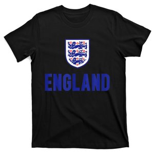 England 1982 Soccer Team Jersey British Three Heraldic Lions T-Shirt