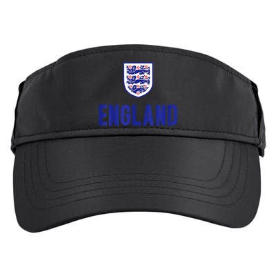 England 1982 Soccer Team Jersey British Three Heraldic Lions Adult Drive Performance Visor