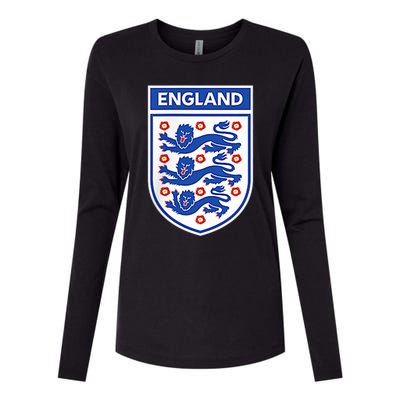 England 1982 Soccer Team Jersey British Three Heraldic Lions Womens Cotton Relaxed Long Sleeve T-Shirt