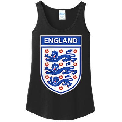 England 1982 Soccer Team Jersey British Three Heraldic Lions Ladies Essential Tank