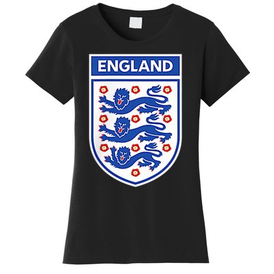 England 1982 Soccer Team Jersey British Three Heraldic Lions Women's T-Shirt