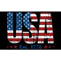 Est 1776 USA Patriotic American Flag Bumper Sticker