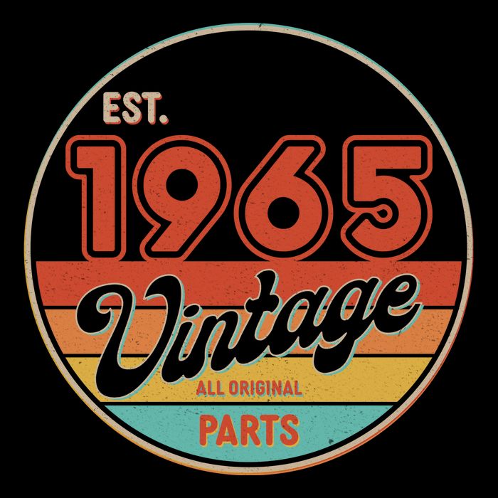 Est 1965 Vintage All Original Parts 60th Birthday Emblem Premium T-Shirt