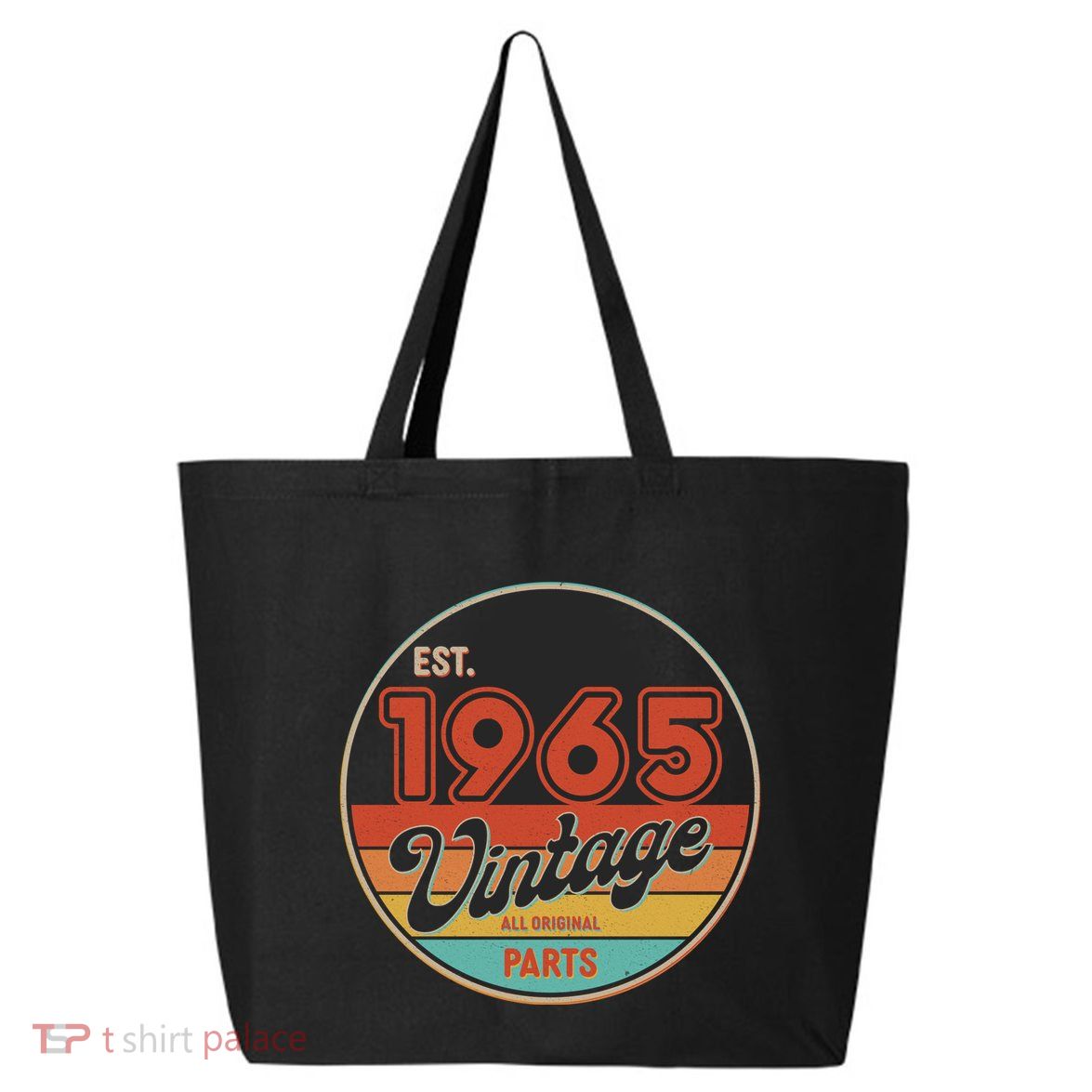 Est 1965 Vintage All Original Parts 60th Birthday Emblem 25L Jumbo Tote