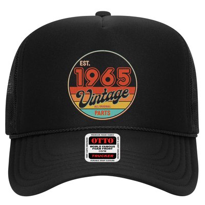 Est 1965 Vintage All Original Parts 60th Birthday Emblem Trucker Hat