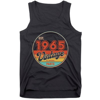 Est 1965 Vintage All Original Parts 60th Birthday Emblem Tank Top