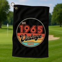 Est 1965 Vintage All Original Parts 60th Birthday Emblem Golf Towel