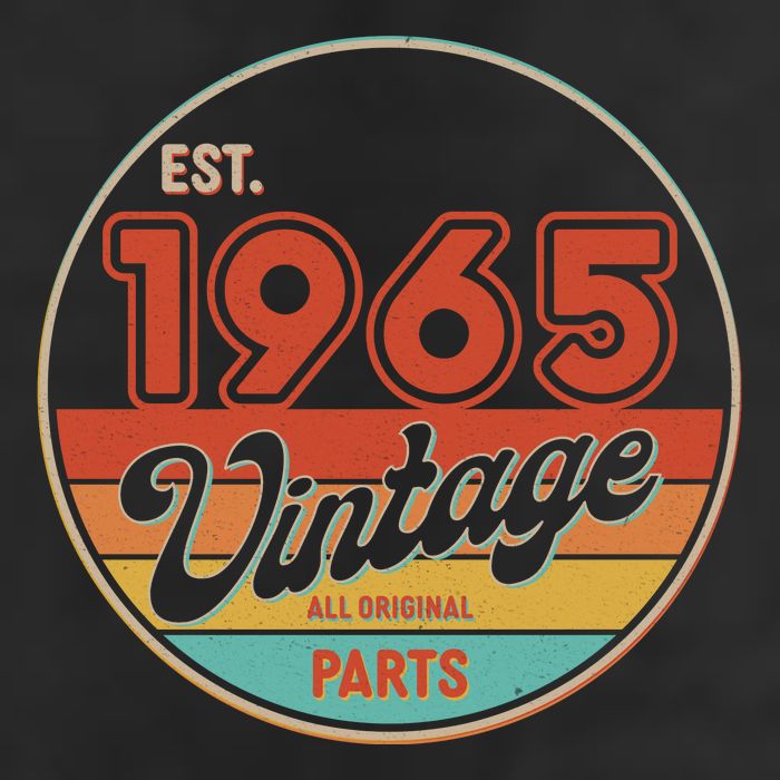Est 1965 Vintage All Original Parts 60th Birthday Emblem Golf Towel