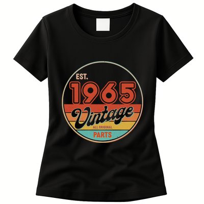 Est 1965 Vintage All Original Parts 60th Birthday Emblem Womens T-Shirt