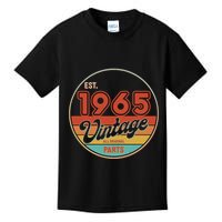 Est 1965 Vintage All Original Parts 60th Birthday Emblem Kids T-Shirt