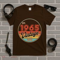 Est 1965 Vintage All Original Parts 60th Birthday Emblem T-Shirt