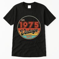 Est 1975 Vintage All Original Parts 50th Birthday Emblem Tall T-Shirt