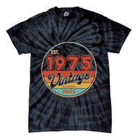 Est 1975 Vintage All Original Parts 50th Birthday Emblem Tie-Dye T-Shirt