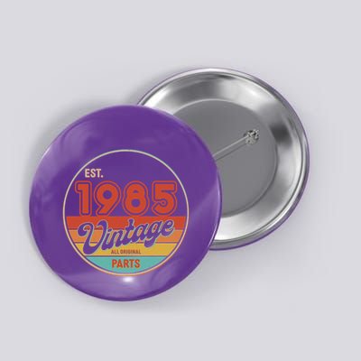 Est 1985 Vintage All Original Parts 40th Birthday Emblem Button