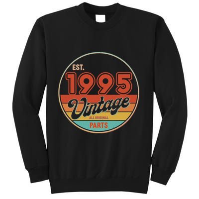 Est 1995 Vintage All Original Parts 30th Birthday Emblem Sweatshirt