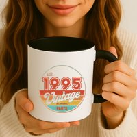 Est 1995 Vintage All Original Parts 30th Birthday Emblem Mug