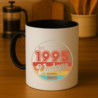 Est 1995 Vintage All Original Parts 30th Birthday Emblem Mug