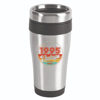 Est 1995 Vintage All Original Parts 30th Birthday Emblem 16oz Travel Tumbler