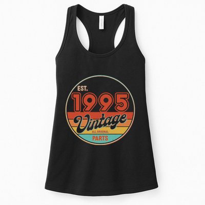 Est 1995 Vintage All Original Parts 30th Birthday Emblem Womens Tank Top