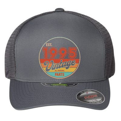 Est 1995 Vintage All Original Parts 30th Birthday Emblem Flexfit Unipanel Trucker Cap