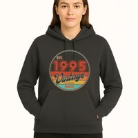 Est 1995 Vintage All Original Parts 30th Birthday Emblem Hoodie
