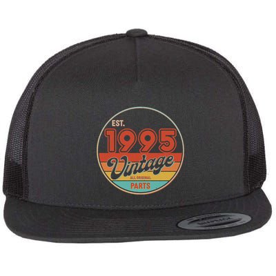 Est 1995 Vintage All Original Parts 30th Birthday Emblem Flatbill Hat
