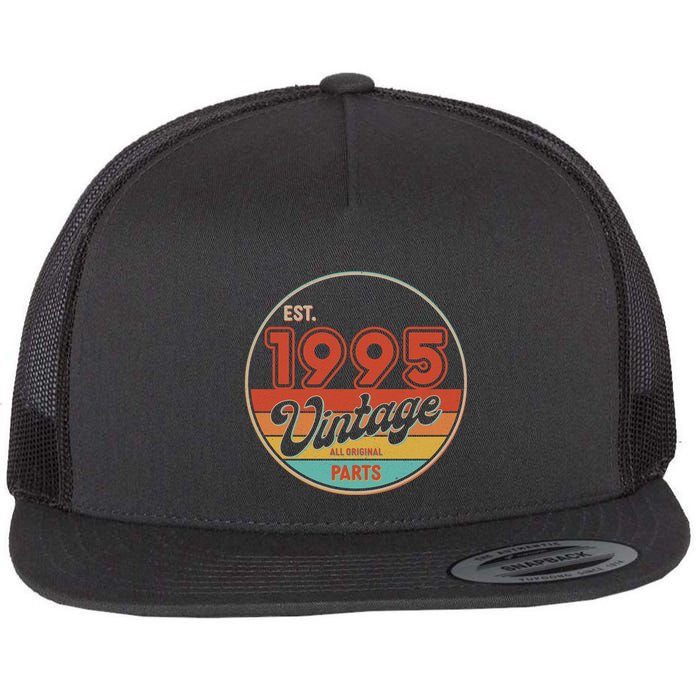 Est 1995 Vintage All Original Parts 30th Birthday Emblem Flatbill Hat