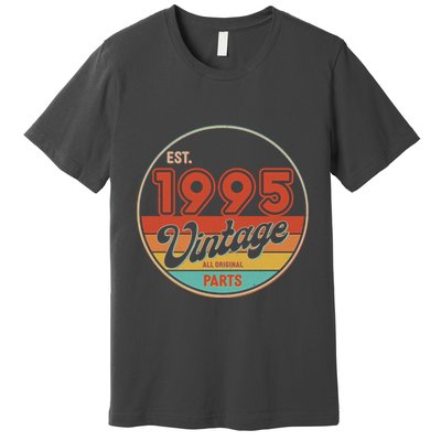 Est 1995 Vintage All Original Parts 30th Birthday Emblem Premium T-Shirt