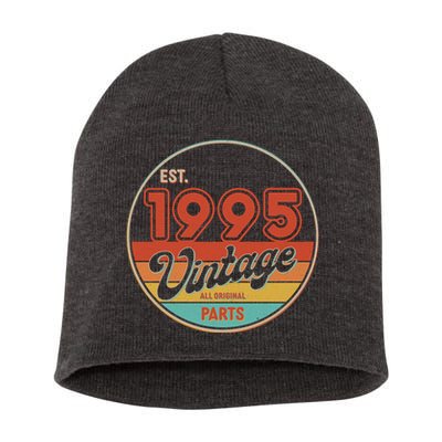 Est 1995 Vintage All Original Parts 30th Birthday Emblem Short Acrylic Beanie