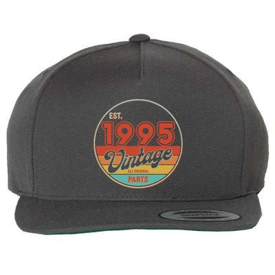 Est 1995 Vintage All Original Parts 30th Birthday Emblem Wool Snapback Cap