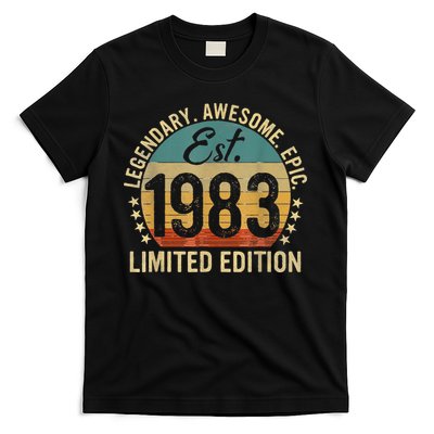 Est 1983 Vintage 1983 Limited Edition 40th Birthday T-Shirt