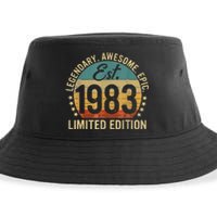 Est 1983 Vintage 1983 Limited Edition 40th Birthday Sustainable Bucket Hat