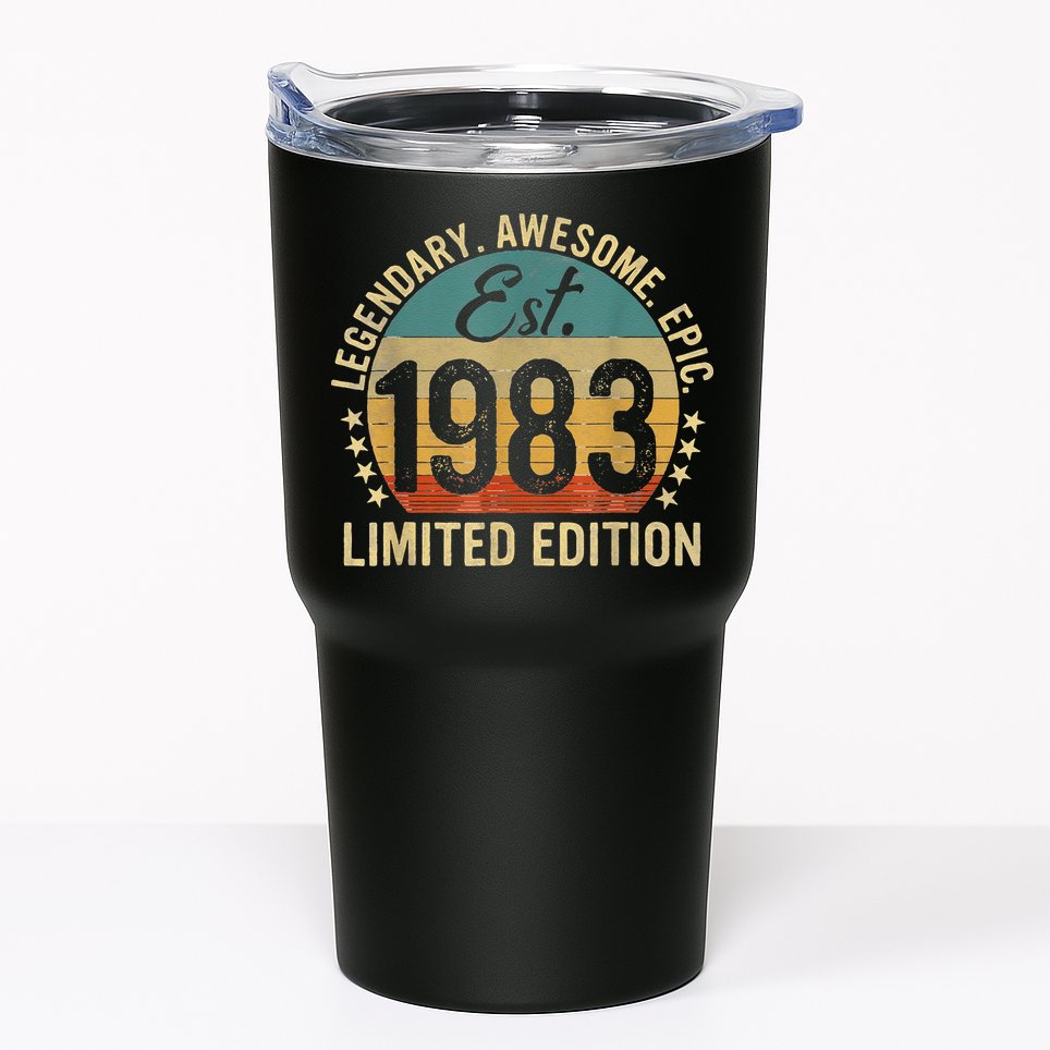 Est 1983 Vintage 1983 Limited Edition 40th Birthday Tumbler