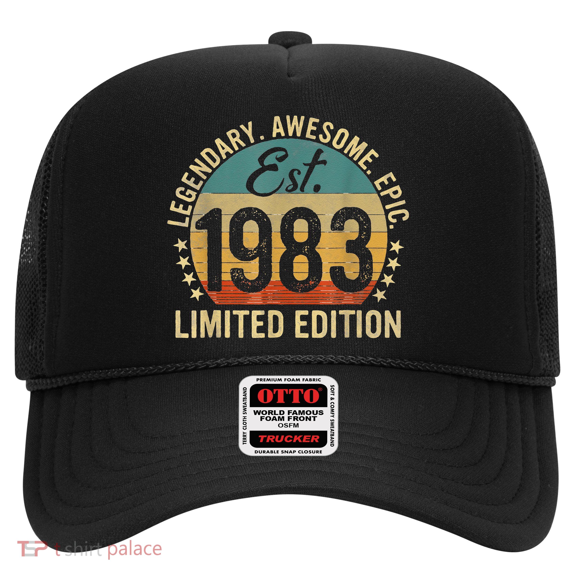 Est 1983 Vintage 1983 Limited Edition 40th Birthday Trucker Hat
