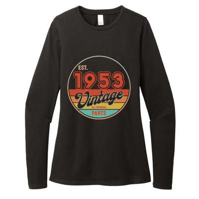 Est 1953 Vintage All Original Parts 70th Birthday Emblem Womens CVC Long Sleeve Shirt